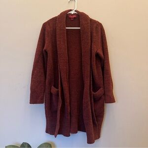 Barefoot Dreams Cozy Chic Cardigan Maroon Small